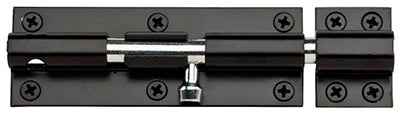 National Hardware 5 in. L Black Steel Heavy Duty Barrel Bolt 1 pk