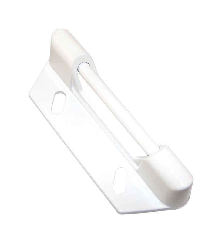 Barton Kramer Satin White Aluminum Door Latch 1 pk