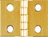 National Hardware 3/4 in. L Solid Brass Broad Hinge 4 pk