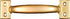 National Hardware 6-1/2 in. L Brass Gold Steel Utility Pull