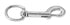 Campbell Chain 1/2 in. Dia. x 4 in. L Zinc-Plated Iron Bolt Snap 110 lb. (Pack of 10)