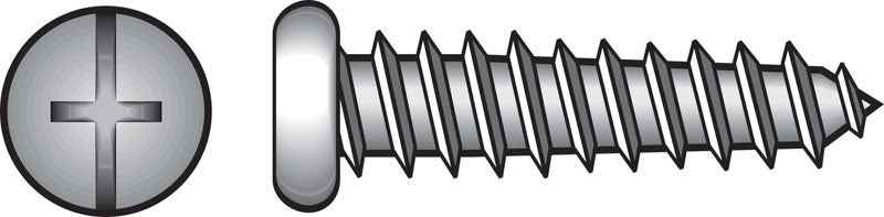 HILLMAN No. 6 X 5/8 in. L Phillips/Slotted Pan Head Sheet Metal Screws 100 pk