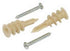 Hillman .164 in. D X 1-1/4 in. L Nylon Pan Head Wallboard Anchor Kit 1 pk