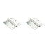 National Hardware 3-1/2 in. L Zinc-Plated Broad Hinge 2 pk