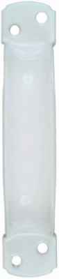 National Hardware 6-3/4 in. L Vinyl Coated White Steel Door Pull