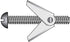 Hillman Fas-N- Tite 1/4 in. D X 3 in. L Round Steel Toggle Bolt 50 pk