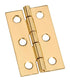 National Hardware 2 in. L Solid Brass Narrow Hinge 1 pk