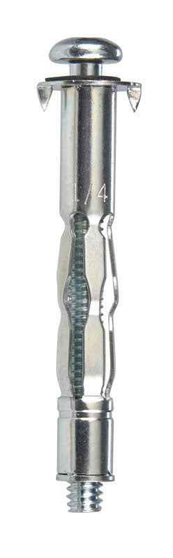 HILLMAN 1/4 in. D X 1/4 in. Long in. L Metal Pan Head Hollow Wall Anchors 50 pk