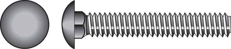 HILLMAN 3/8 in. X 1-1/2 in. L Hot Dipped Galvanized Steel Carriage Bolt 100 pk