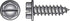 HILLMAN No. 6 Ga. X 3/4 in. L Slotted Hex Washer Head Sheet Metal Screws 100 pk