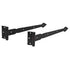 National Hardware 5/32 in. W X 14 in. L Black Steel Spear T Hinge 2 pk