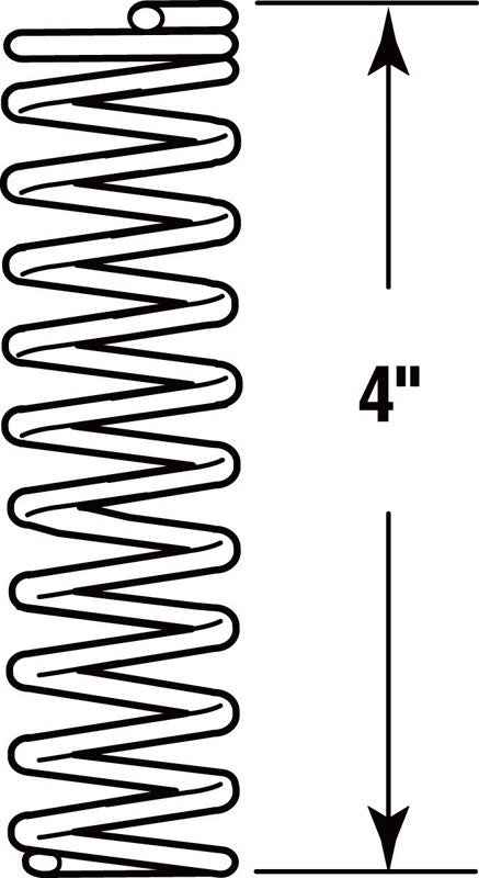 Prime-Line 4 in. L X 15/16 in. D Compression Spring 2 pk