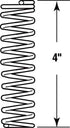 Prime-Line 4 in. L X 15/16 in. D Compression Spring 2 pk
