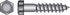 Hillman 5/16 in. X 1-1/2 in. L Hex Hot Dipped Galvanized Steel Lag Screw 100 pk