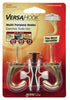 Hillman Brass Small Versa Hook 75 lb. capacity 2 pk (Pack of 5)