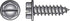 HILLMAN No. 6 Ga. X 5/8 in. L Slotted Hex Washer Head Sheet Metal Screws 100 pk
