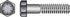 HILLMAN 1/4 in. D X 2-1/2 in. L Heat Treated Steel Hex Head Cap Screw 100 pk