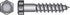 HILLMAN 5/8 in. X 5 in. L Hex Zinc-Plated Steel Lag Screw 25 pk