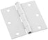 National Hardware 3-1/2 in. L White Door Hinge 3 pk