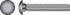 Hillman 3/8 in. X 8 in. L Zinc-Plated Steel Carriage Bolt 50 pk