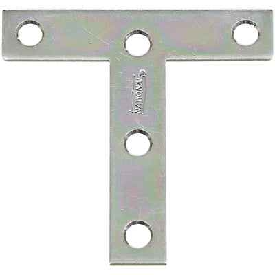 National Hardware 4 in. H X 4 in. W Zinc-Plated Steel Tee Plate