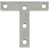 National Hardware 4 in. H X 4 in. W Zinc-Plated Steel Tee Plate