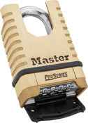 Master Lock ProSeries 6.56 in. H X 2-1/4 in. W Brass 4-Digit Combination Shrouded Padlock
