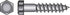 Hillman 1/4 in. X 6 in. L Hex Zinc-Plated Steel Lag Screw 100 pk