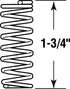 Prime-Line 1-3/4 in. L X 3/8 in. D Compression Spring 4 pk