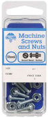 Hillman No. 10-32 x 1-1/2 in. L Slotted Round Head Zinc-Plated Steel Machine Screws 8 pk (Pack of 10)