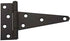 National Hardware 6 in. L Black Extra Heavy Duty T-Hinge 2 pk