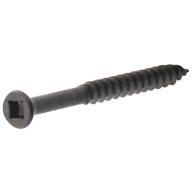 HILLMAN No. 6 X 1-5/8 in. L Square Black Phosphate Fine Trim Screws 75 pk