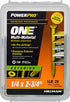 Hillman POWERPRO ONE 1/4 in. X 2-3/4 in. L Star Flat Head Multi-Material Screw 1 lb 29 pk