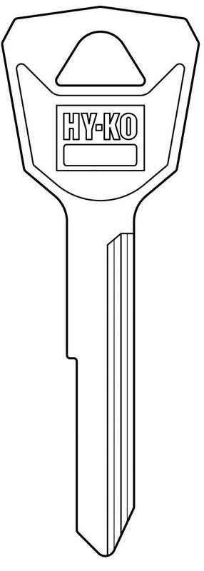 Hy-Ko Toyota Forklift Ta6 Blank Cylinder Key 2.2 H x 0.8 W x 0.1 in. (Pack of 10)