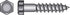 Hillman 3/8 in. X 2 in. L Hex Zinc-Plated Steel Lag Screw 100 pk