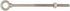 National Hardware 1/2 in. X 10 in. L Hot Dipped Galvanized Steel Eyebolt Nut Included
