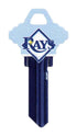 Hillman Tampa Bay Rays Painted Key House/Office Universal Key Blank Single sided (Pack of 6)