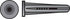 Hillman .19 in. D X 1 in. L Plastic Round Head Conical Anchor 100 pk