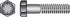 HILLMAN 9/16 in. D X 4-1/2 in. L Heat Treated Steel Hex Head Cap Screw 25 pk
