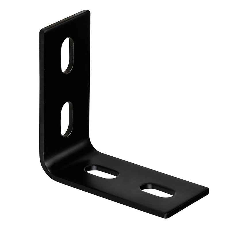 Hampton 3-1/8 in. H X 1-1/2 in. W X 1/8 in. D Black Steel Inside L Corner Brace (Pack of 10)