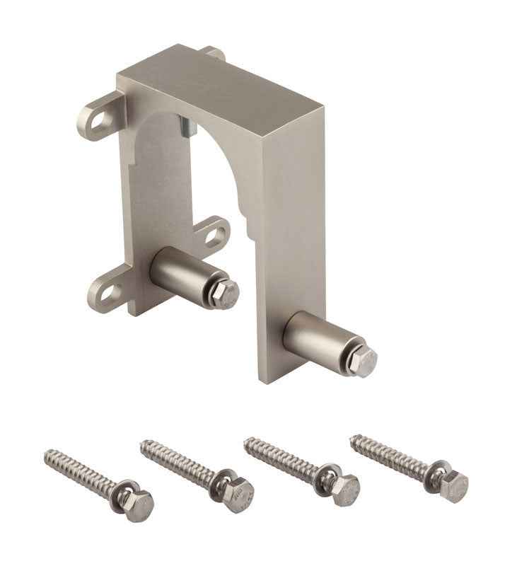 National Hardware Satin Nickel Steel By-Pass Guide 2 pk