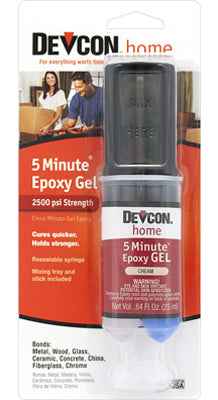 Devcon Home 5 Minute High Strength Epoxy 0.84 oz. (Pack of 6)
