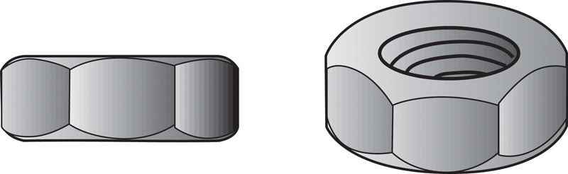 Hillman 1/4 - 20 Zinc-Plated Steel USS Hex Nut 3378 pk
