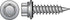 HILLMAN No. 10 Ga. X 2-1/2 in. L Hex Hex Head Screws w/Washers 75 pk