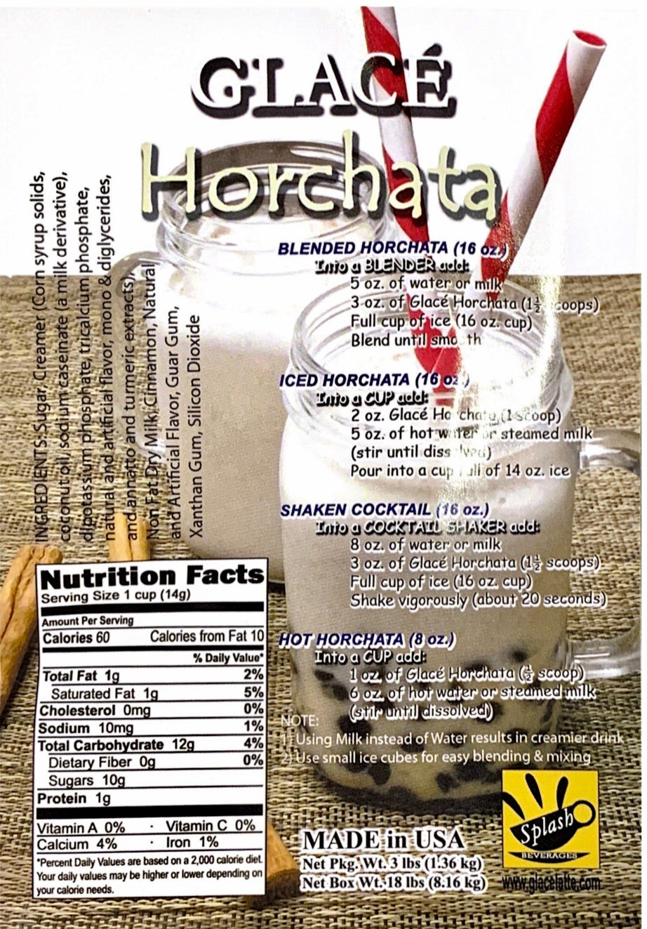 Horchata 4 in 1 Bubble Tea / Latte and Frappe Mix - Ships Free Within Canada on Orders Above CAD $199