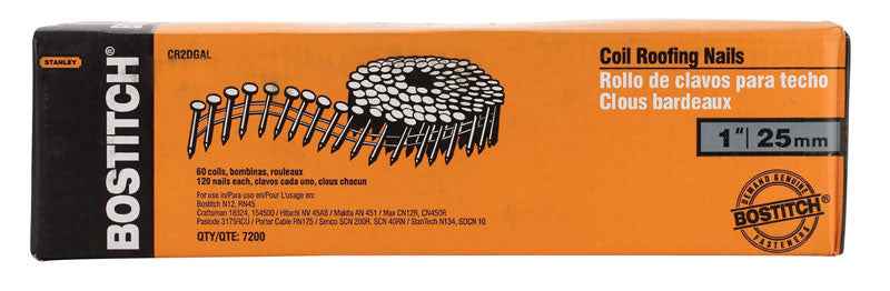 Nail Coil Roof 1" Bx7200
