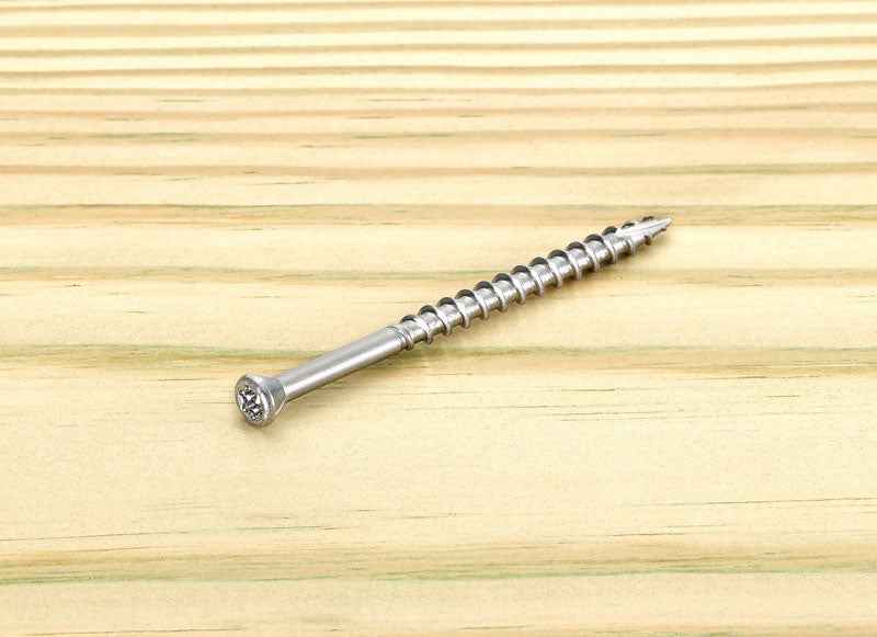 Starborn Deckfast No. 7 X 2-1/4 in. L Silver Star Trim Head Deck Screws 1 lb