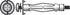 HILLMAN 1/8 in. D X 1/8 X-Short in. L Stainless Steel Pan Head Hollow Wall Anchors 100 pk
