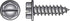 HILLMAN No. 8 Ga. X 1-1/2 in. L Slotted Hex Washer Head Sheet Metal Screws 100 pk