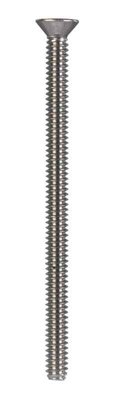 HILLMAN No. 10-24 Ga. X 3 in. L Phillips Flat Head Stainless Steel Machine Screws 50 pk